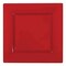 Smarty Had A Party 9.5" Red Square Plastic Dinner Plates (120 Plates), 120PK 6979-CASE - alternate 2